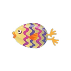 Yellow Easter Egg Fish